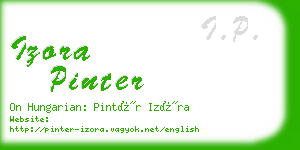 izora pinter business card